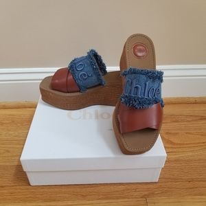 SOLD!! Chloe Platform Slide Sandals